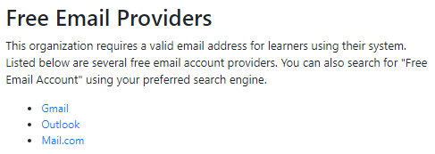 Free email providers. Free email providers.